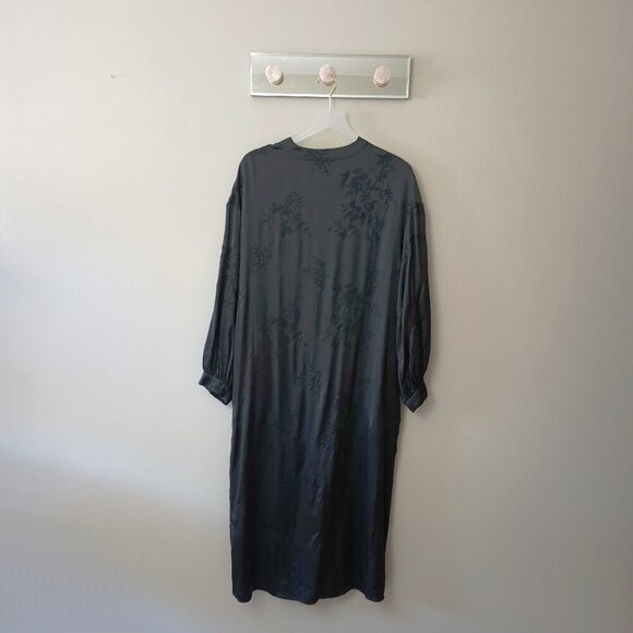 NWOT Zara embroidered satin effect kimono duster, XS-S - Picture 10 of 14